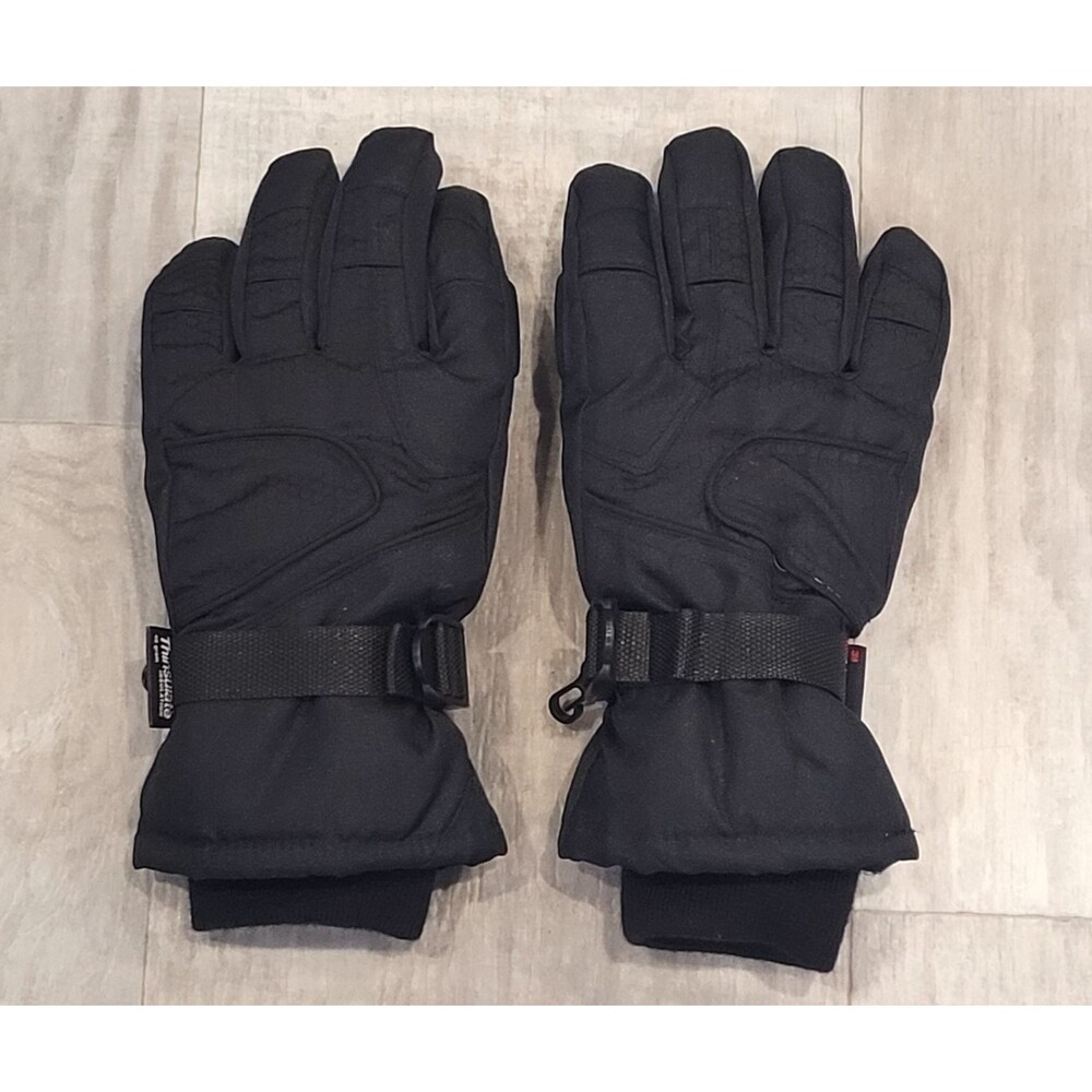 3M Thinsulate 40 Gram Ski Gloves Winter Size Small Black Thick Adjustable